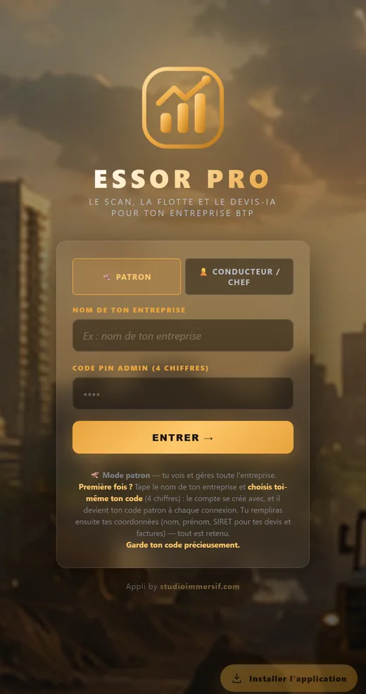 Aperçu de ESSOR PRO